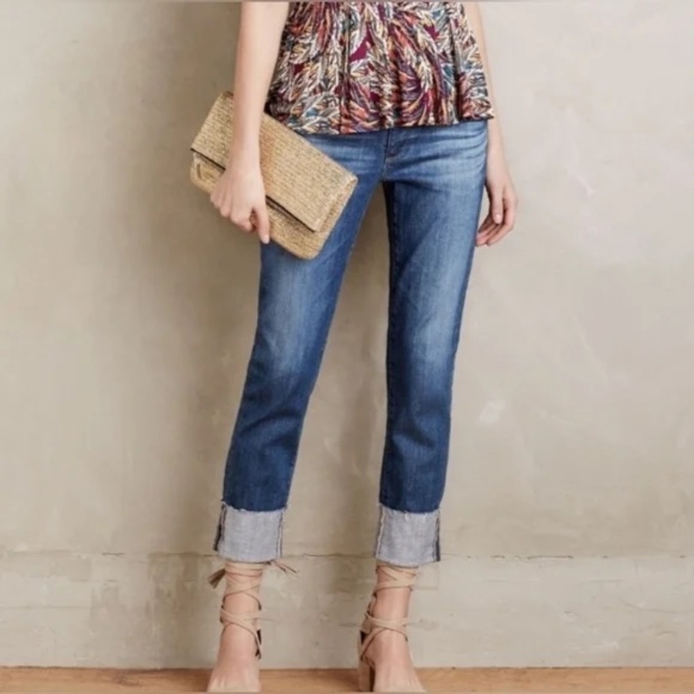 AG Stevie Slim Straight Women's Blue Jeans Size 27R